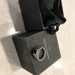 David Yurman Black Oynx ring size 7
